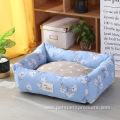 washable multi color rectangle luxury pet dog bed